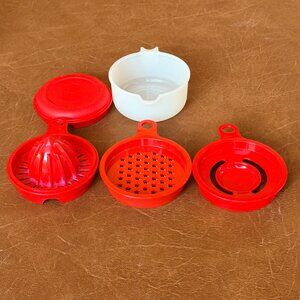 Tupperware 1893 All in One Juicer/Grater/egg Separator - Cook’s Maid Set
